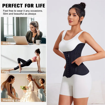MISTHIN U-shaped Waist Trainer Corset Women Shapers Lifted Waist Trainer Steel Bone Slimming Breathable Mesh Women's Shapewear