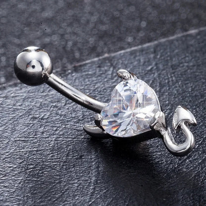 DELYSIA KING Stainless Steel Belly Button