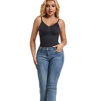 Womens Backless Bodysuits Seamless Sexy Shapewear Thong Butt Lifter Body Shaper Tummy Control Corset Slimming Camisole Tops