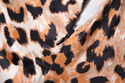Sisterlinda Popular Leopard Jumpsuits Sexy Mesh Thin Full Sleeve Round Neck Skinny Overalls Female Classic Attractive One Piece