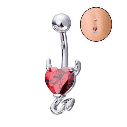 DELYSIA KING Stainless Steel Belly Button