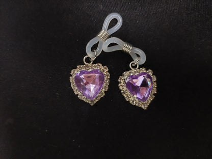 Europe And The United Sexy Bikini Body jewelry New Rhinestone Chest Chain Fashion  Love Breast Clip Color Pendant Love