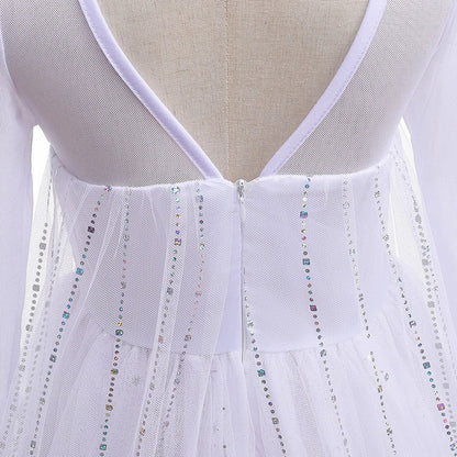 Cosplay costumes for Girls Princess Snow Queen gowns, Halloween Party Carnival costumes Vestido, Girls Princess dresses, summer