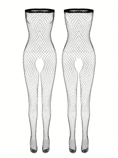 Sexy Lingerie Jumpsuit, Open Crotch Exposed Breast Bra Mesh Suit, Women's Jumpsuit And Sexy Lingerie Set