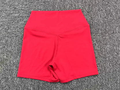 Wholesale Sportswear Woman Gym Set 2025 Sport Bra Shorts Outfit Yoga Clothes Fitness Clothing Kit Push Up Workout Activewear Red