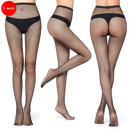 Hollow Out Sexy Pantyhose Black Women Fashion Tights Fishnet  Stockings Club Party Hosiery Female Lingerie Girls Thigh Mesh Sock