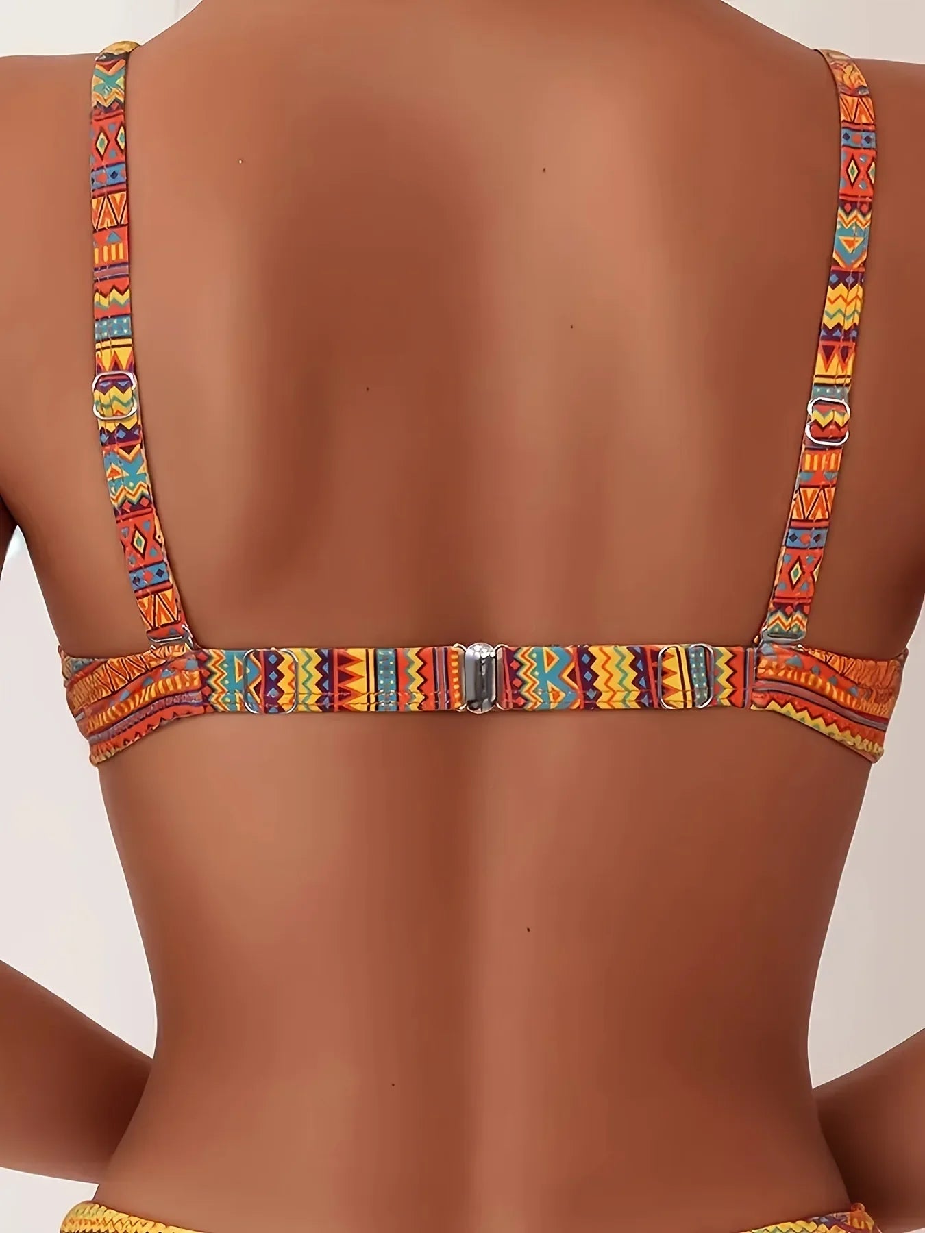 Sexy Print High Waist Bikini Women's Swimsuit Two Piece Strap Design Trendy Swimming Costume Female Fashionable Poolwear