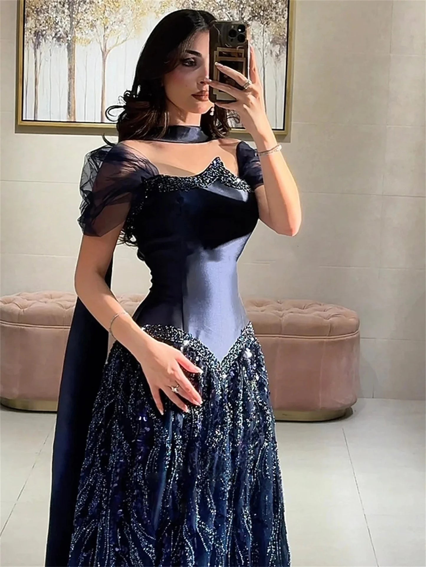 JDY Custom Special Occasion Dress Evening Gown Luxury Gown 2025 Sharon Happy Evening Dress Ball Gown "فساتين سهرة"