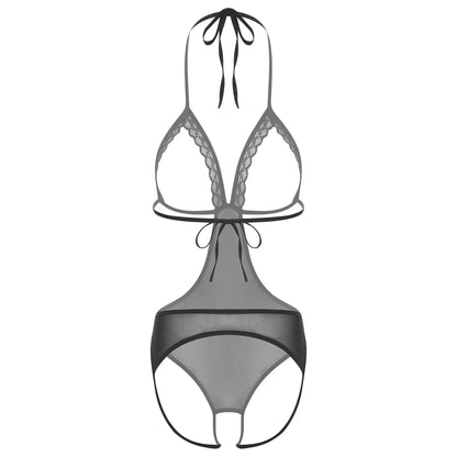Adult Women Sheer Mesh Teddies Breast Hollow Out Opening Butt Flaunting Bodysuits Leotard for Exotic Dating Role Play Nightwear