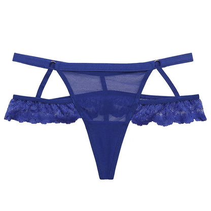 ALLTOOALL Women Sexy Panties Lace Underwear Female Seamless Lingerie Low Waist Transparent Hollow Out G-string Thongs Underpants