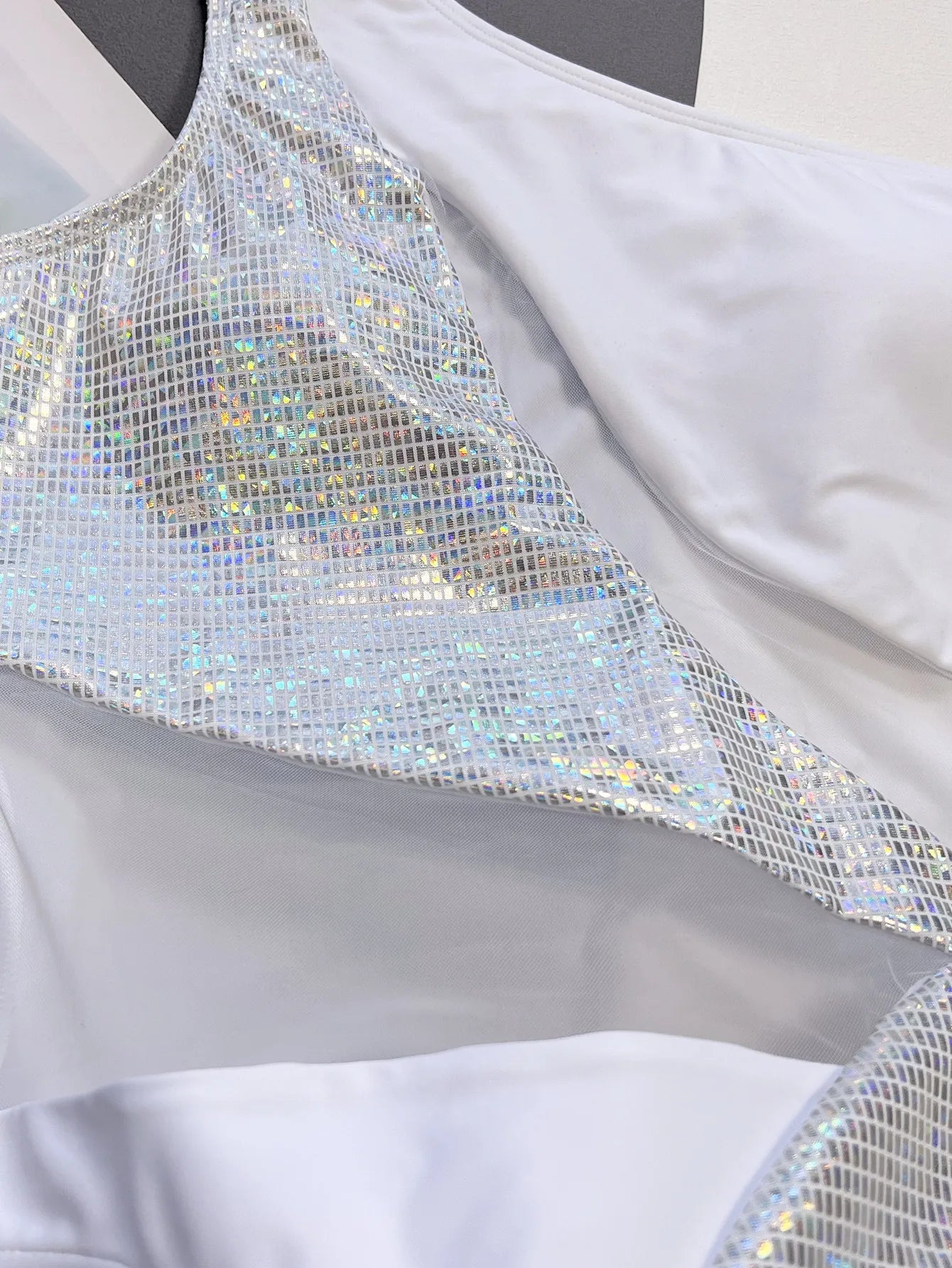 VigoBeviya 2025 Patchwork Hollow Out Swimwear Women Sexy One Shoulder Piece Swimsuit Monokini Beach Bathing Suit