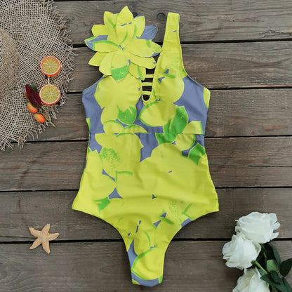 2025 New Sexy V-Neck One Piece Swimsuit Belt Swimwear Women Ruffle Monokini Push Up Swim Suit Colorful Bathing Suit Female Beach