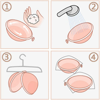 Invisible Adhesive Bra for Women Backless Strapless Push Up Sticky Silicone Wedding Underwear with Transparent Strap Reusable
