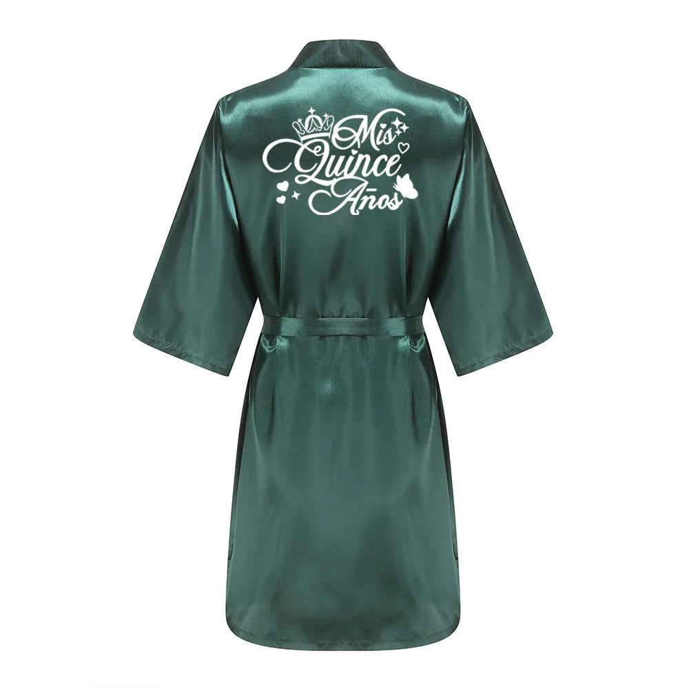 Mis XV Bathrobes Princess Sweet 15 Years Girl Birthday Party Mis Quince Años Robes Quinceanera Robe