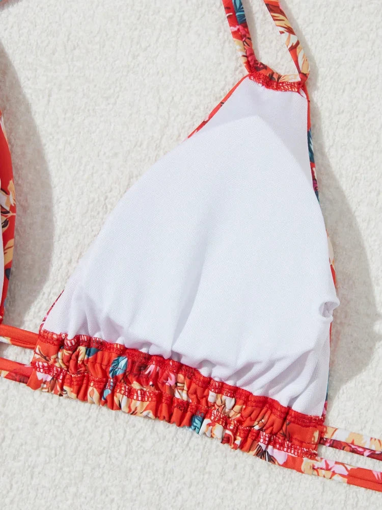 2025 Beach Bikini Carnival Party New Outdoor European, American, Japanese and Korean New Sports Bikini Casual Style