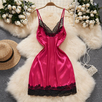 Sexy Lace Gauze Patchwork Strap Bodysuit Hollow Sleeveless Slim backless Women Erotic Lingerie Hotsweet Bow Night Maid Cosplay