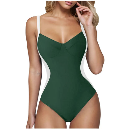 2026 Push Up Swimsuit Women One Piece Slim Strappy Swimwear Female Sexy Bathers Bathing Swimming Swim Suit Beachwear XXL