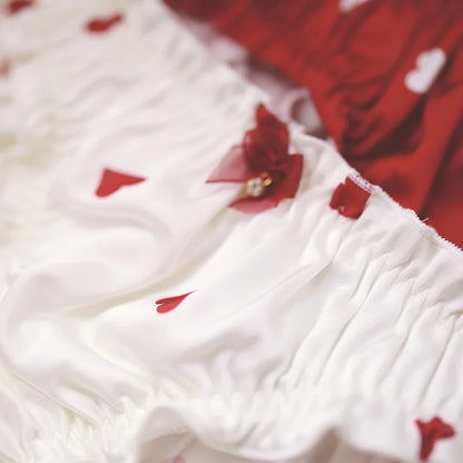 New girl's underwear waist satin love ladies briefs soft comfortable breathable high quality women's underwear female panties