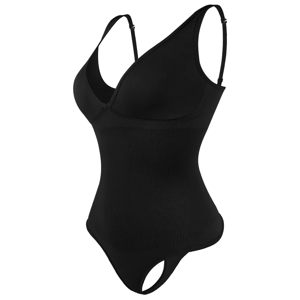 Sexy Thong Bodysuit Tummy Control Women Shapewear Halter Neck Flat Belly Body Shaper Slimming Flat Belly Underwear Open Crotch
