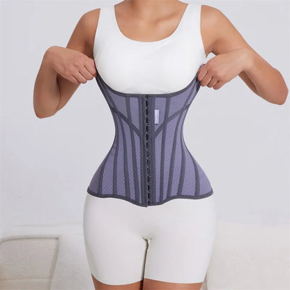 MISTHIN U-shaped Waist Trainer Corset Women Shapers Lifted Waist Trainer Steel Bone Slimming Breathable Mesh Women's Shapewear