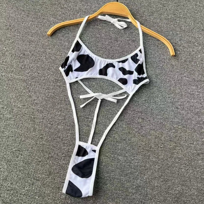 Sexy Lace Gauze Patchwork Strap Bodysuit Hollow Sleeveless Slim backless Women Erotic Lingerie Hotsweet Bow Night Maid Cosplay
