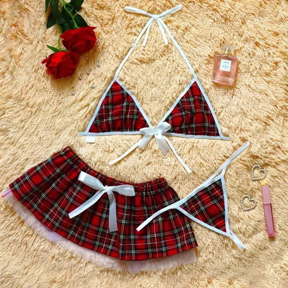Cosplay Sexy Shoolgirl Nightdress Erotic Lingerie Porno Sexy Women's Underwear Student Sexy  Outfit Babydoll Role Play Costume