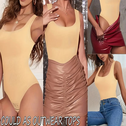 1pc Seamless Bodysuit for Women - Waist & Tummy Control, Full Body Shaper, Sleeveless Tank Top Jumpsuit, Body Shaping Bodysuit|