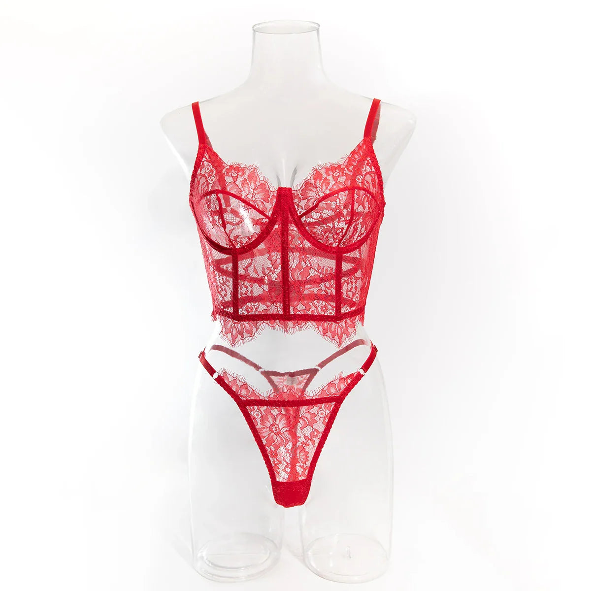 Krasapt Sexy Black Lace Lingerie Two Piece Sets Fancy Lace Underwear Erotiic Bras And Panties Transparent Attractive Bilizna Set