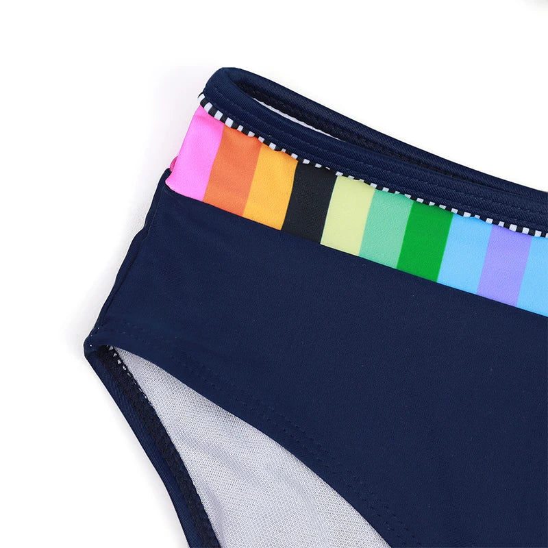 2024 New Women Swimsuit Sexy Women High Waist Bikini Swimwear Female Two Piece Beachwear Printed Bikinis Set Bathing Suit