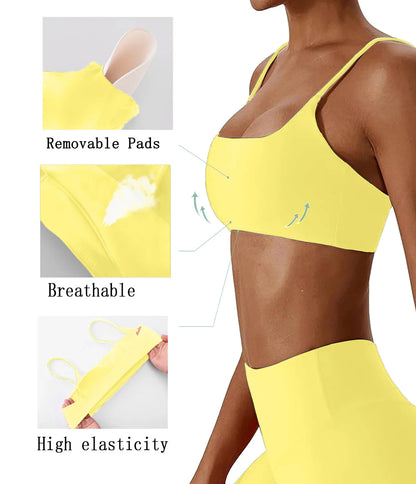 Super soft fabric back cross sports bra fitness top women's high-quality yoga clothes women's fitness running bra fitness yoga b