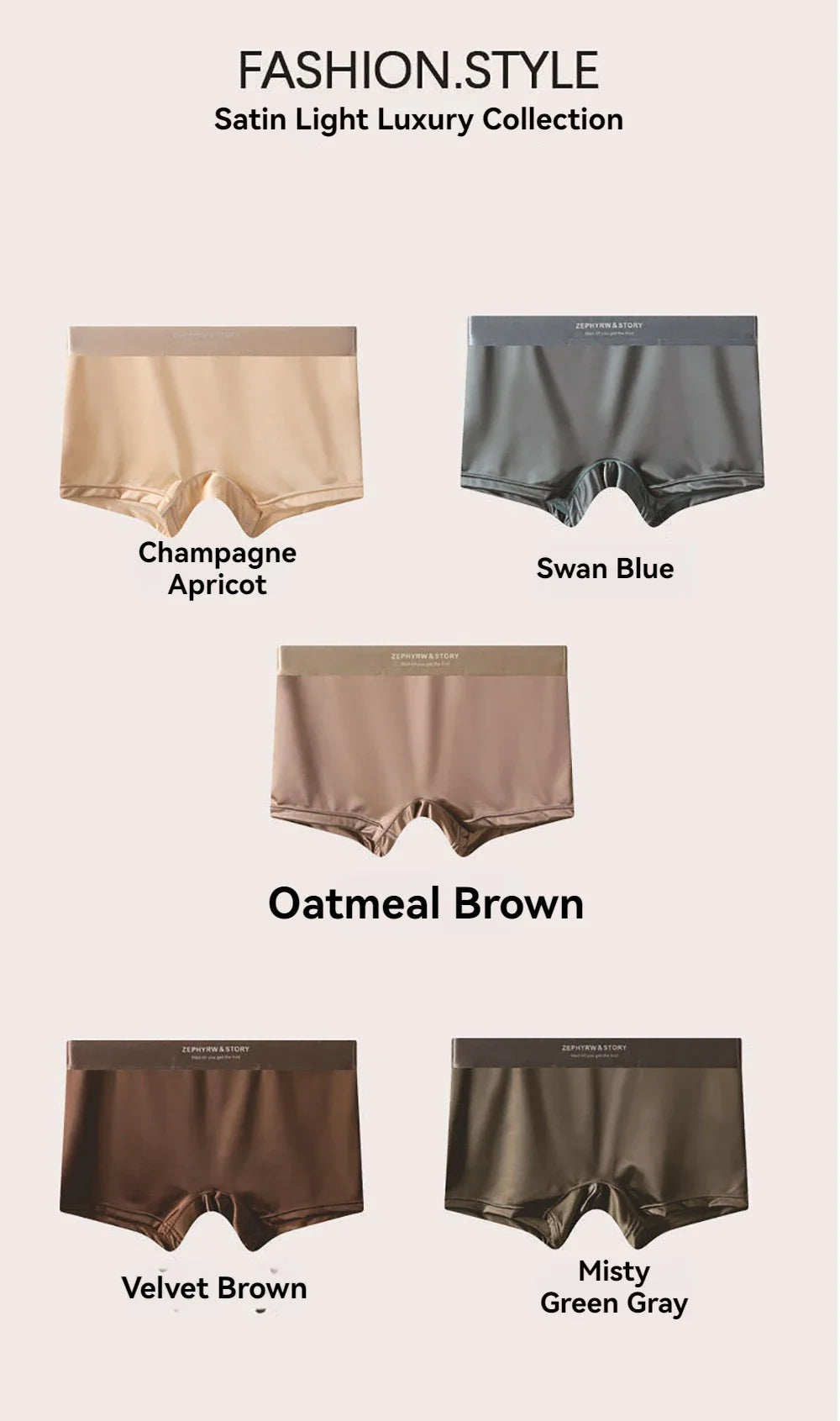 3PCS/Pack Luxury Ice Silk Satin-like Women's Panties 3D Double-layer Breathable Mesh Crotch Underwear Soft Smooth Safety Briefs