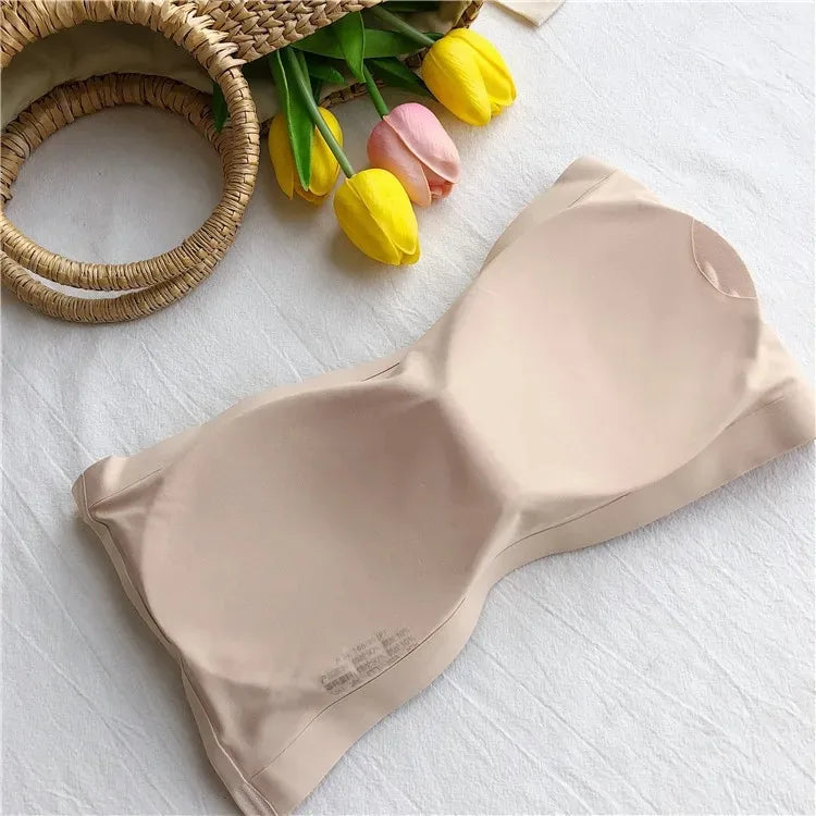 2/1Solid Wireless Sports Bra Comfy & Breathable Seamless Push Up Running Workout Tank Everyday Bra, Women's Lingerie & Underwear