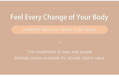 1Pc/3Pcs/Pack YMQJ Removable Padded Soft Ice Silk Traceless Women Brasseries Wire Free Seamless Bra For Women Strapless Bra