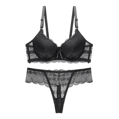 Women s Floral Lace Lingerie Set Sheer Mesh Seductive Babydoll Push up Bra and Panty 2 Pcs Set with Garter Belt