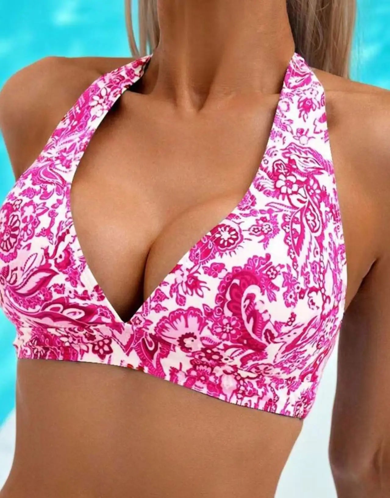 2026 Halter Printed Bikinis Women High Waist Swimwear Female Sexy Padded Swimsuit Bathers Bathing Swimming Swim Suit Beachwear