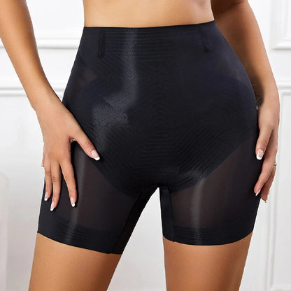 Flarixa Seamless High Waist Shorts Panties For Women Tummy Control Hip Lift Ice Silk Safety Pants Underwear Boyshorts Boxer