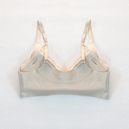 Soft Support Seamless Underwear Comfortable Gathering No Steel Ring Collection Light Thin Breathable Bra Style