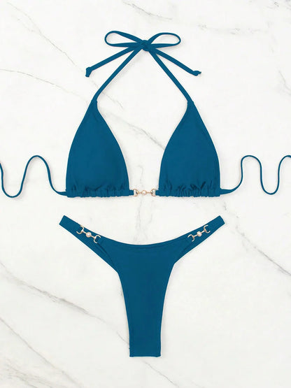 Sexy Micro Bikini 2026 Woman Chain Swimsuit Women Swimwear Thong Bikinis Set Brazilian Two-piece Bathing Suit Beach Wear Bather