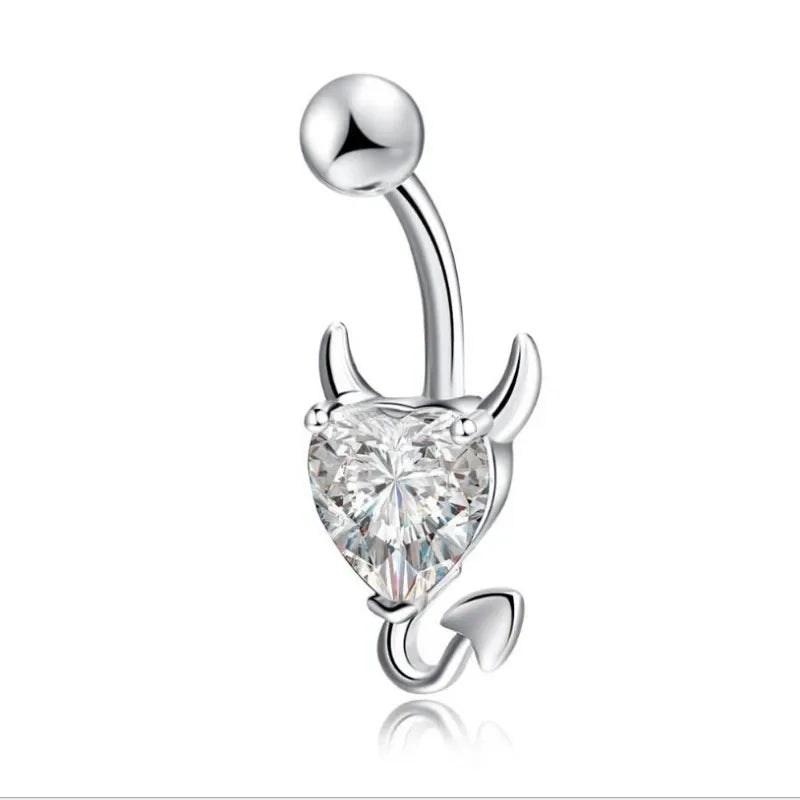 DELYSIA KING Stainless Steel Belly Button