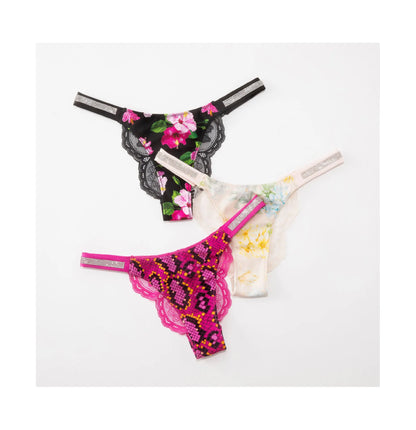 Fashion Sparkling Rhinestone Lace Thong Women's Low Waist Sexy Women's Underwear Women's Thong Clearance items,limited quantity,