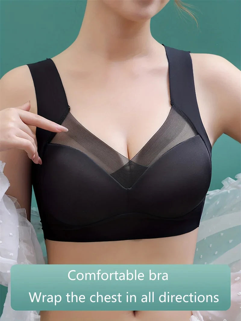 2/1Solid Wireless Sports Bra Comfy & Breathable Seamless Push Up Running Workout Tank Everyday Bra, Women's Lingerie & Underwear