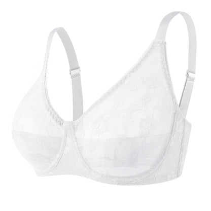 Sexy Womens Bras Lace Sheer Brassiere Plus Size Bra Female Underwire Underwear Lingerie BH Tops B C D E F Cup