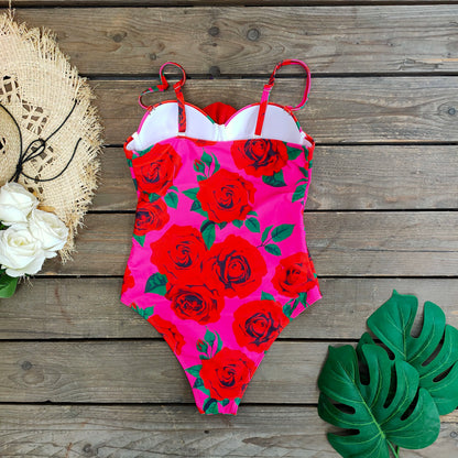 Ashgaily New One Piece Swimsuit Sexy Cartoon Printed Swimwear Women Bathing Suit Beach Backless Monokini Swimsuit Female