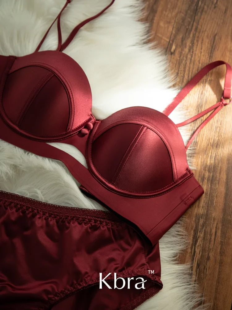 Japanese Anime Bra Set Victoria's Style Style Half Cup Minimiser & Knickers | Push Up for Small Chest Retro Lingerie Bride Gift