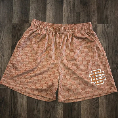 2025 New Summer EE Eric Emanuel  Basic Mesh Short Classic Floral Printed Gym Shorts Men's Gym Basketball Sports Beach Shorts