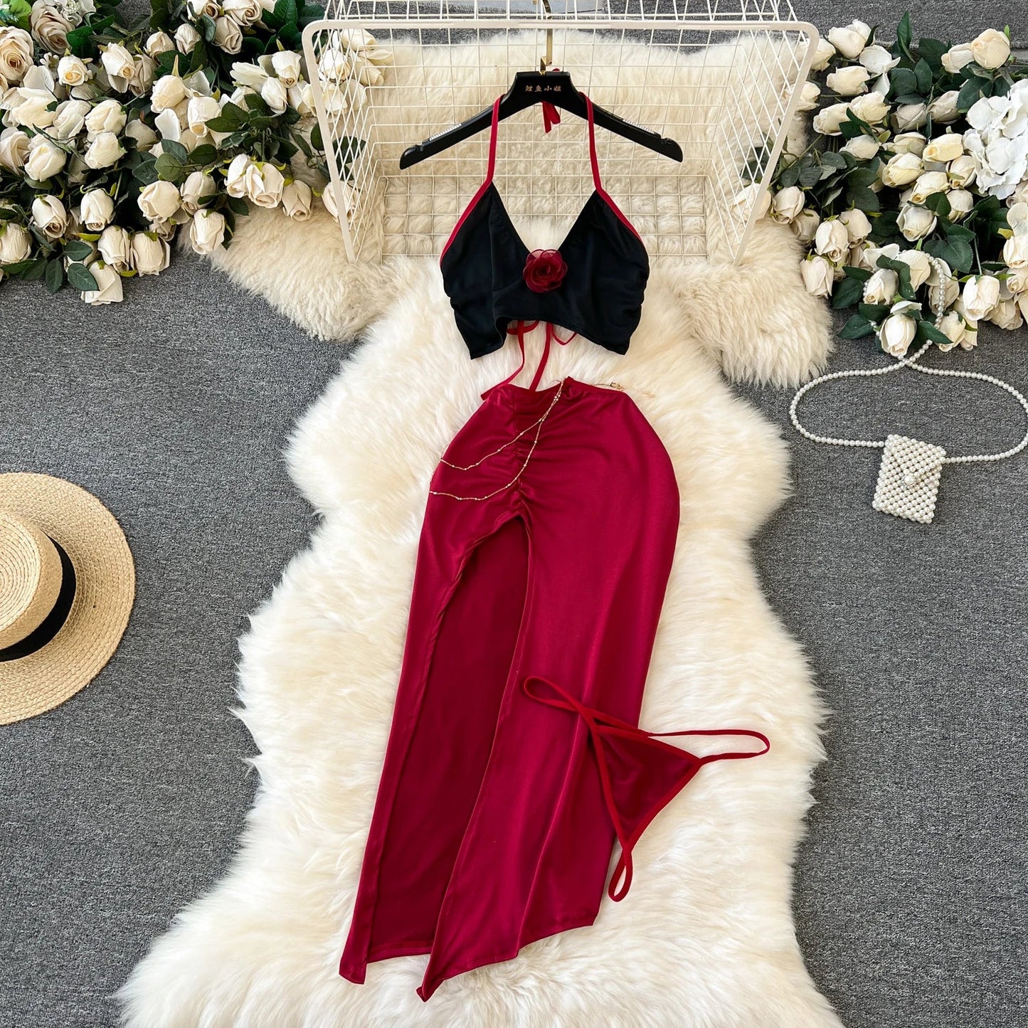 Sexy Lace Gauze Patchwork Strap Bodysuit Hollow Sleeveless Slim backless Women Erotic Lingerie Hotsweet Bow Night Maid Cosplay