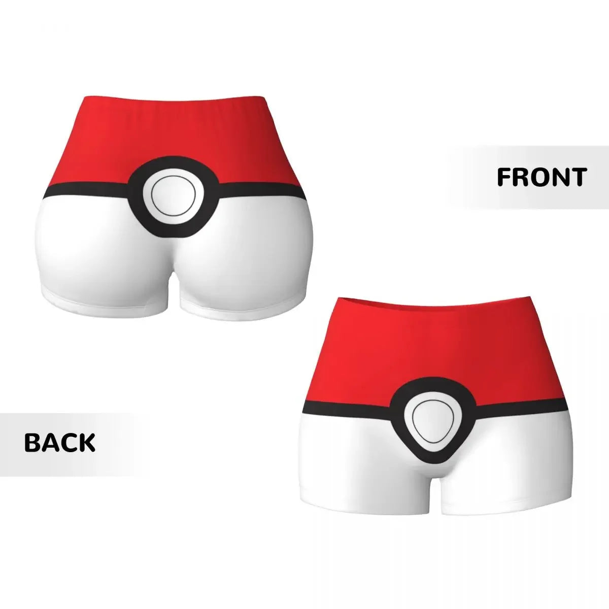 Custom Pikachus Women's Workout Yoga Shorts Athletic Gym Running Volleyball Shorts