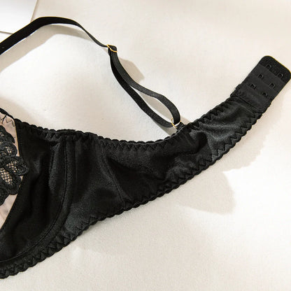 Ellolace Fancy Lingerie Floral Lace Ensemble Brazilian Underwear Attractive Chest Suspenders Sexy Hot Sissy Outfit
