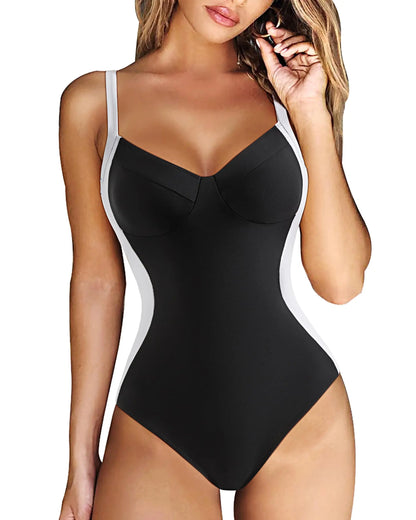 2026 Push Up Swimsuit Women One Piece Slim Strappy Swimwear Female Sexy Bathers Bathing Swimming Swim Suit Beachwear XXL