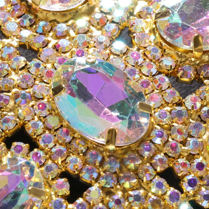 Colorful Rhinestone Flower Chest Bracket Top for Women Outfit Festival Lingerie Sexy Tassel Bra Chain Necklace Bikini Jewelry